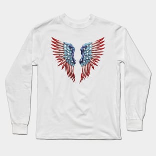 4th of July Wings  #1 Long Sleeve T-Shirt